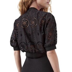 Zara Eyelet Bomber